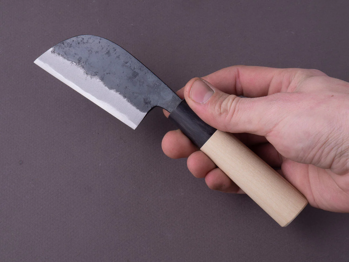 Hitohira - Tosa - White #2 Kurouchi - 80mm Japanese "Paring" Knife - Magnolia Handle - Image 6