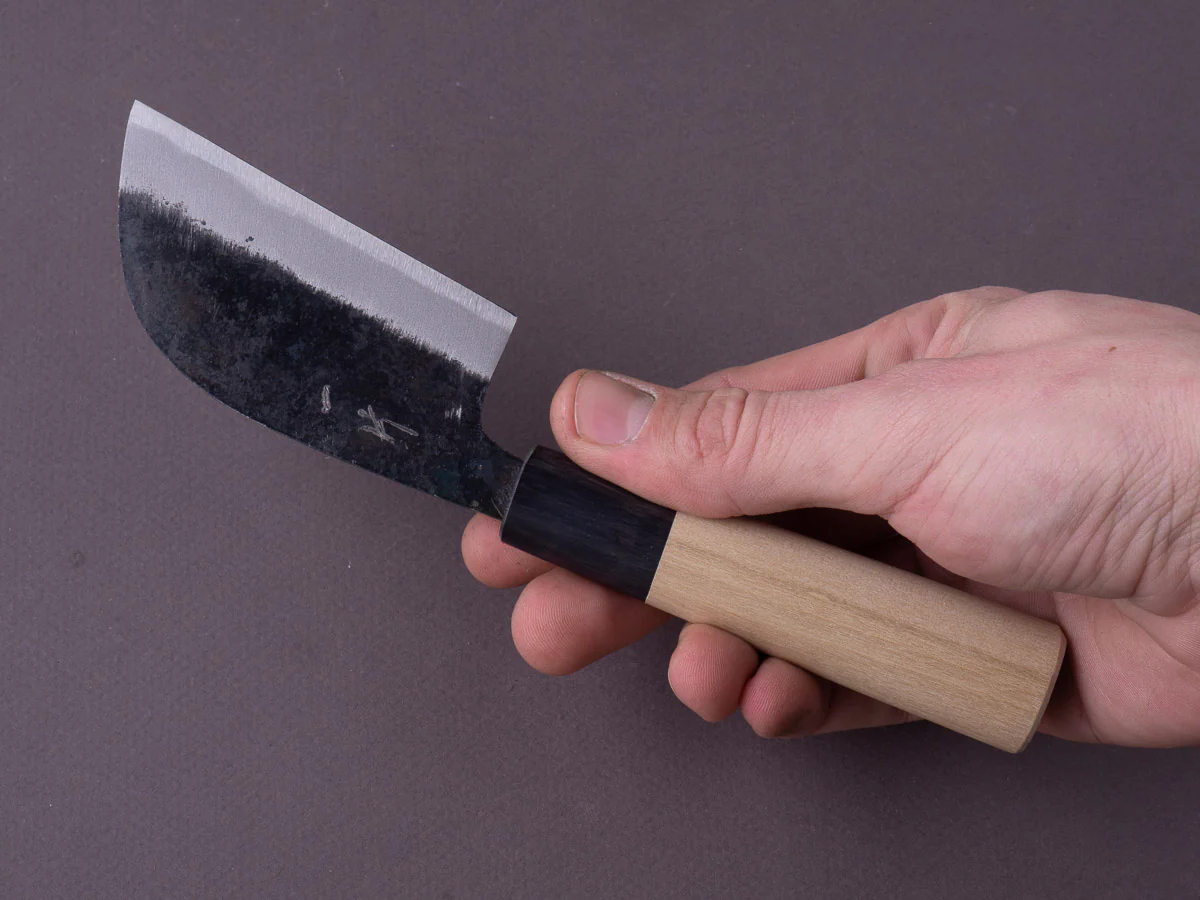 Hitohira - Tosa - White #2 Kurouchi - 80mm Japanese "Paring" Knife - Magnolia Handle - Image 7