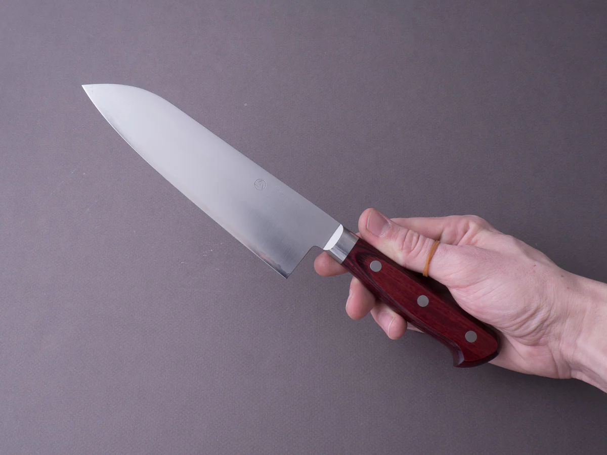 Hitohira - TP - SG2 - Migaki-  Santoku - 170mm - Western Handle - Image 5