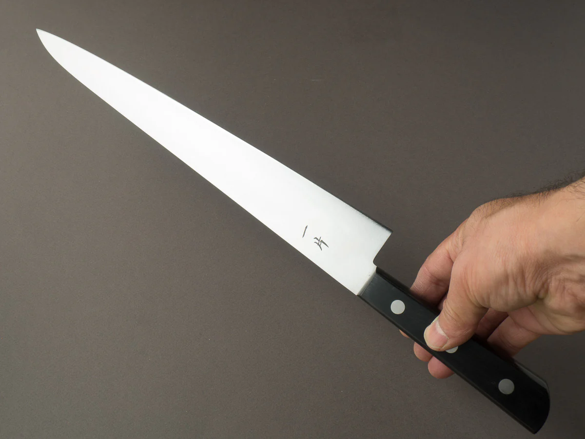 Hitohira - Vintage SK - 300mm Sujihiki - Ebony Handle (No Bolster) - Image 5
