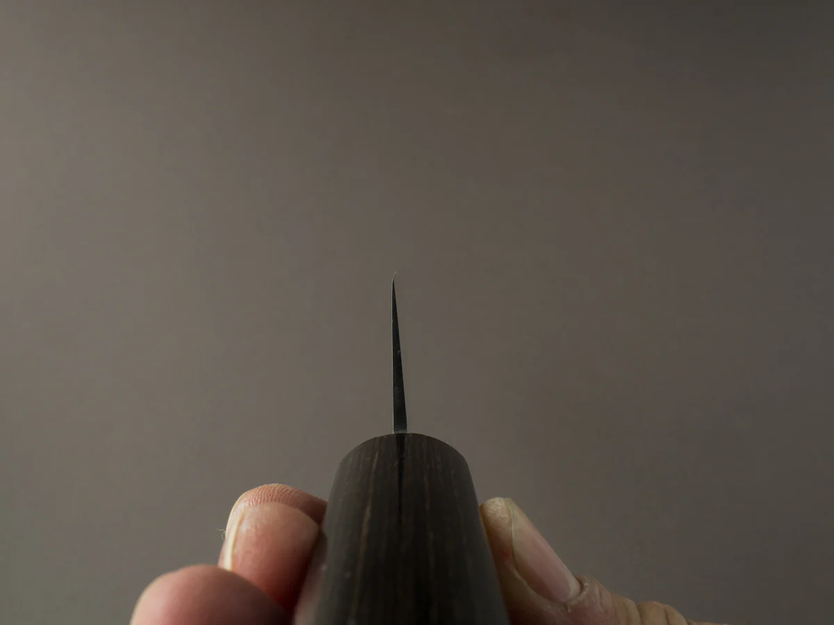 Hitohira - Vintage SK - 300mm Sujihiki - Ebony Handle (No Bolster) - Image 8