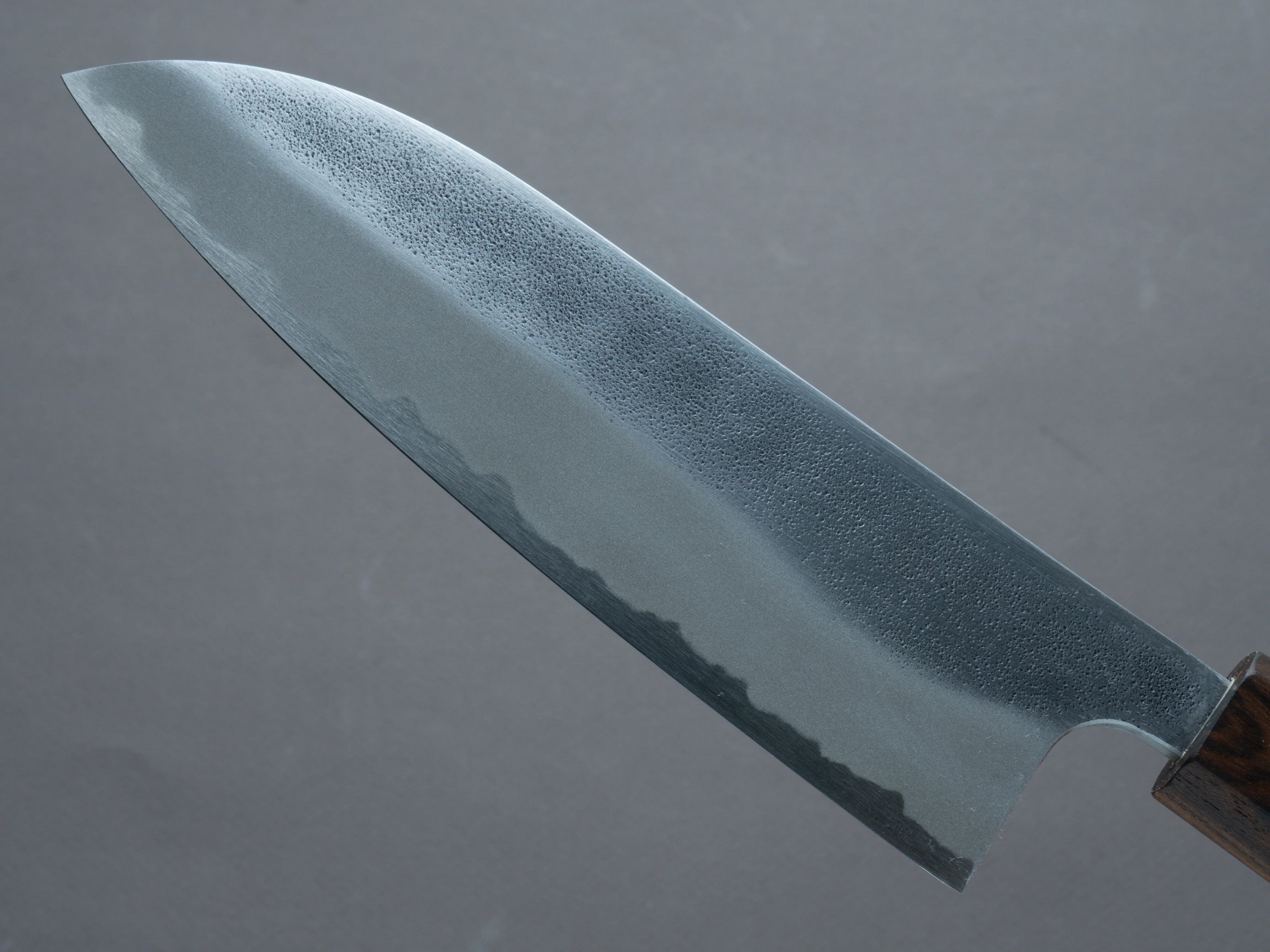 Hitohira - YG - Nashiji - White #2 - Santoku 165mm - Walnut Handle (Ziricote Ferrule) - Image 3