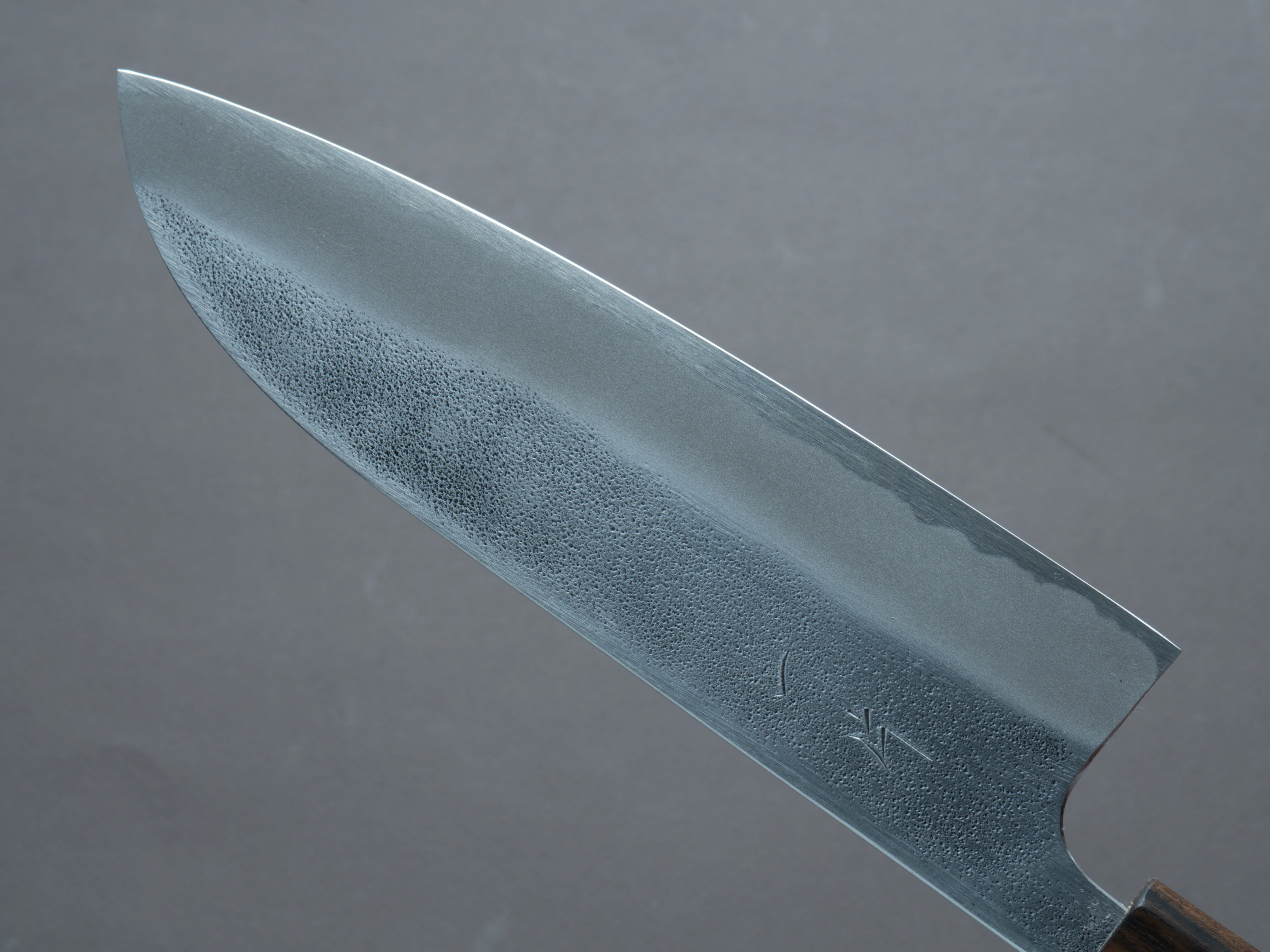 Hitohira - YG - Nashiji - White #2 - Santoku 165mm - Walnut Handle (Ziricote Ferrule) - Image 4