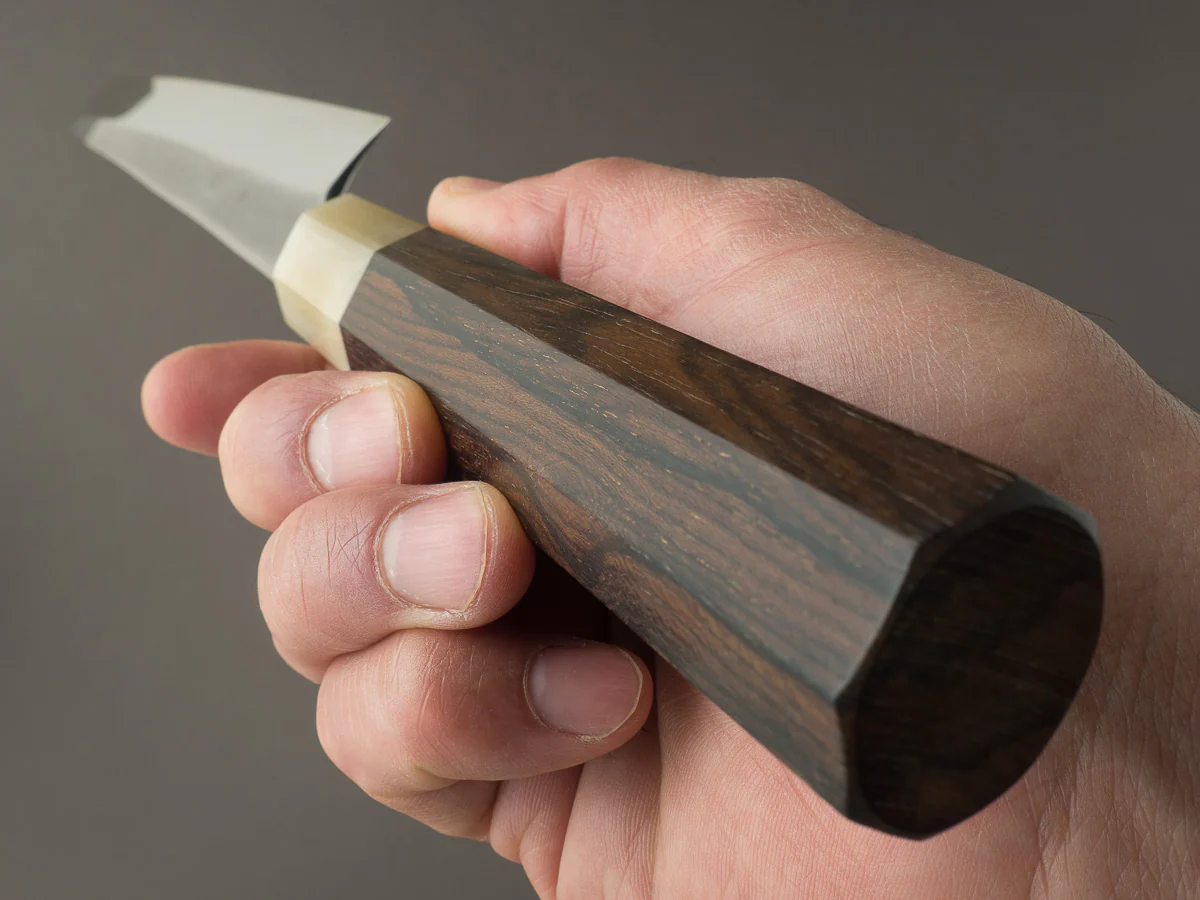 Hitohira - Yoru Fuji - White #2 - Mizu Honyaki - 300mm Sakimaru Yanagiba - Ziricote Handle - Image 10