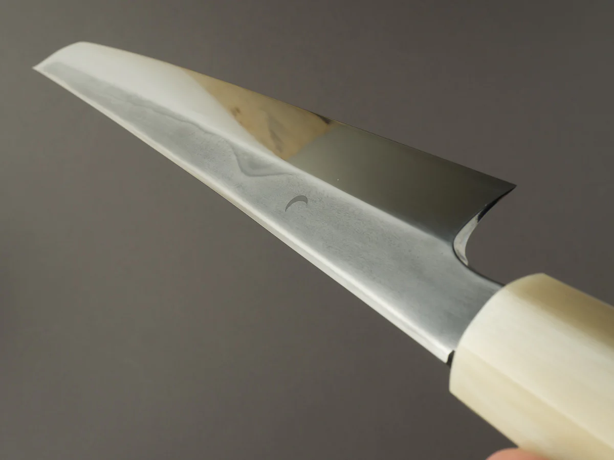 Hitohira - Yoru Fuji - White #2 - Mizu Honyaki - 300mm Sakimaru Yanagiba - Ziricote Handle - Image 11