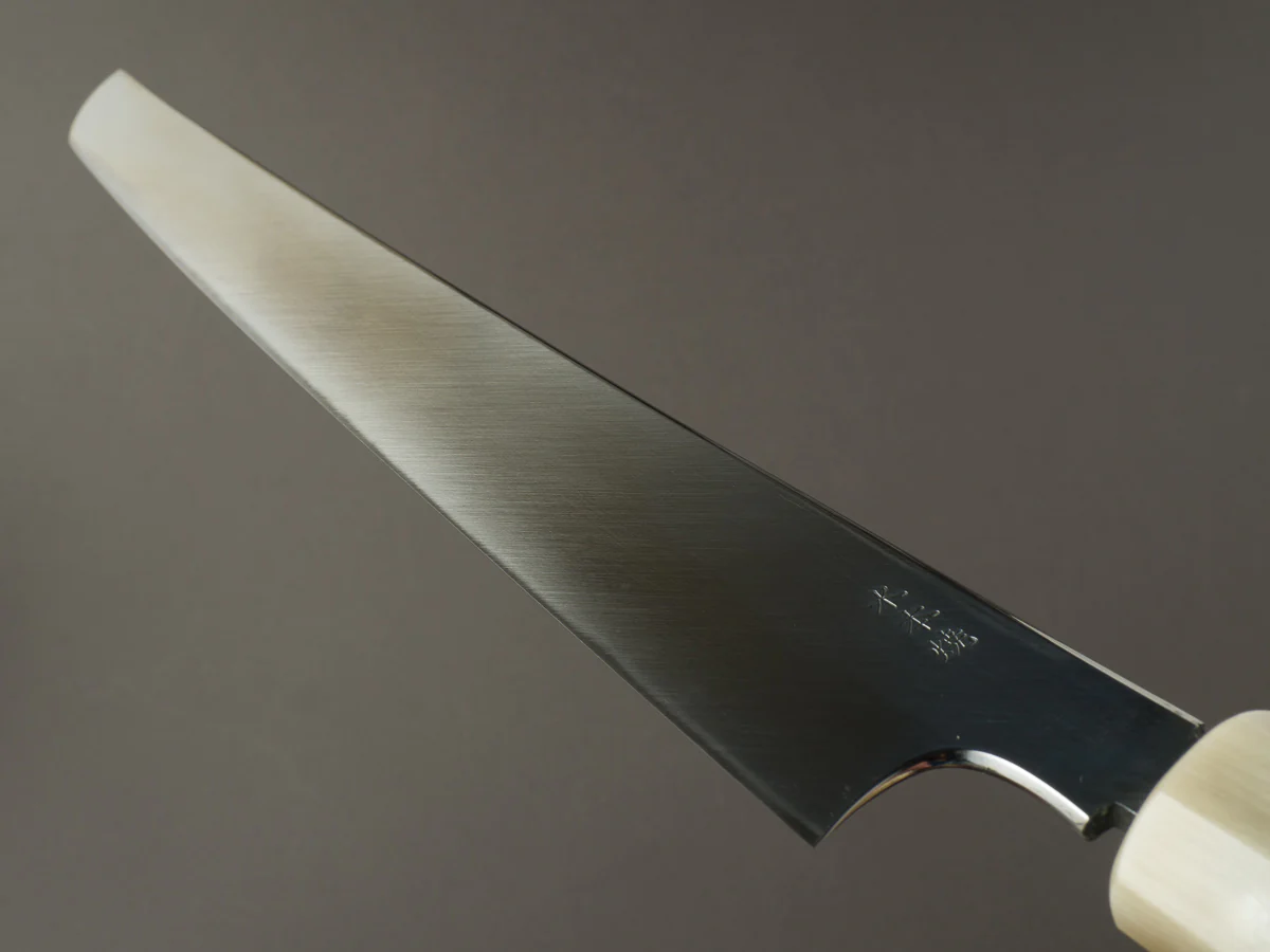 Hitohira - Yoru Fuji - White #2 - Mizu Honyaki - 300mm Sakimaru Yanagiba - Ziricote Handle - Image 12