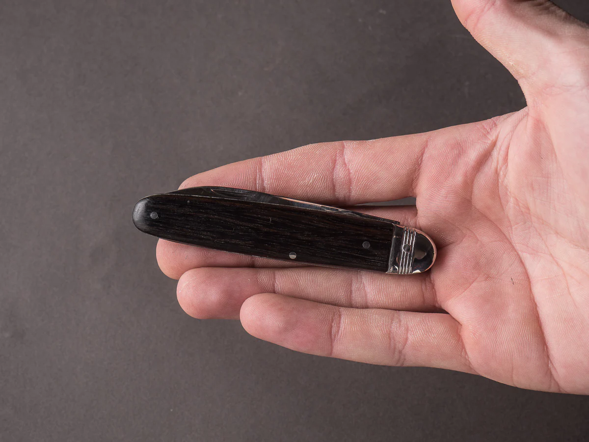 Issard - Navette - 10cm Folding Knife - Spring Lock - Ebony Handle - Image 3