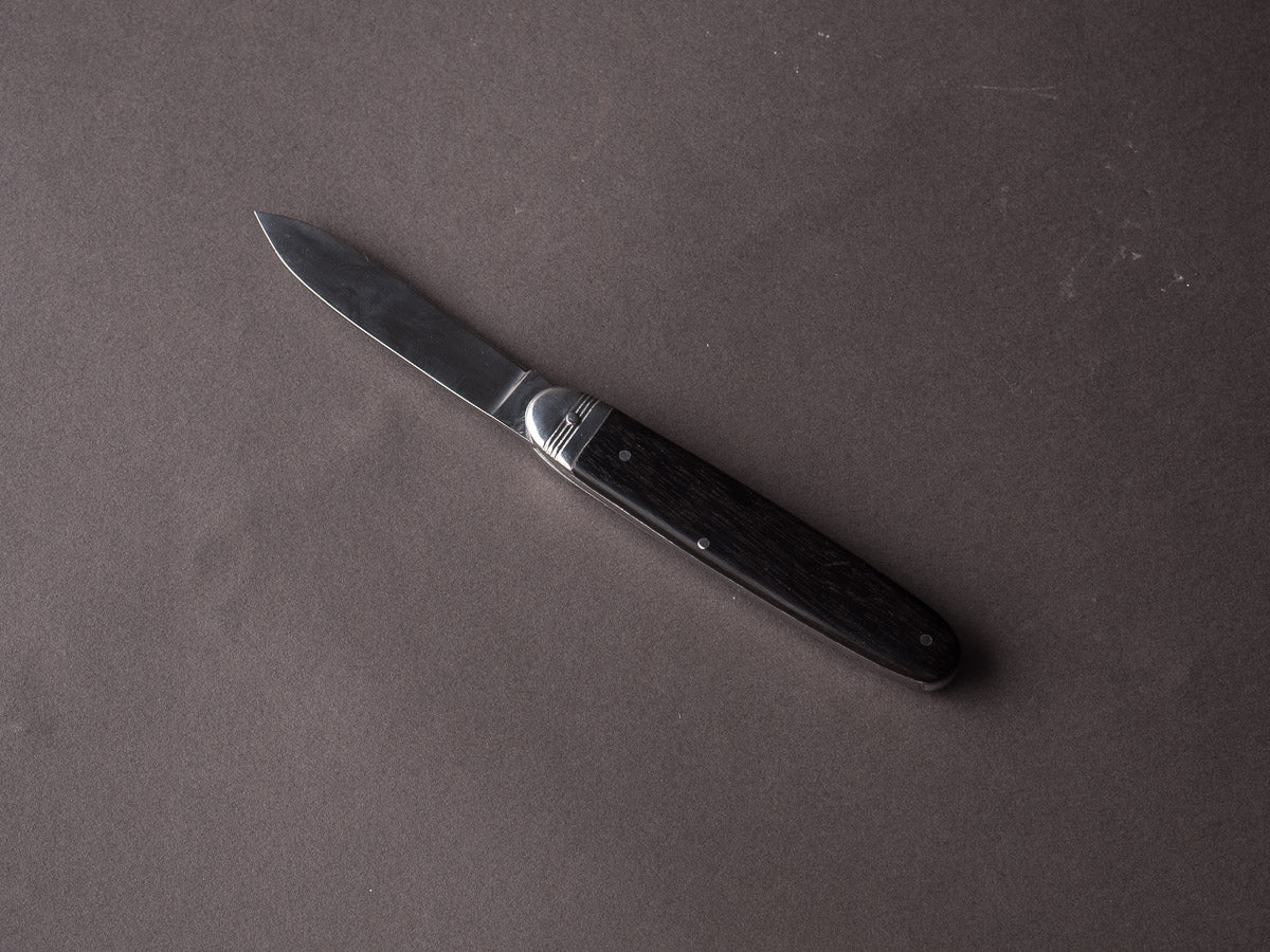 Issard - Navette - 10cm Folding Knife - Spring Lock - Ebony Handle - Image 5