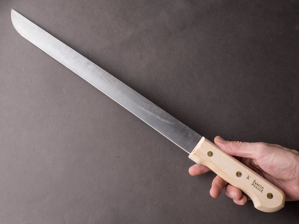 K Sabatier - 18" Saber/Machete - Carbon Steel - Wood Handle - Image 3