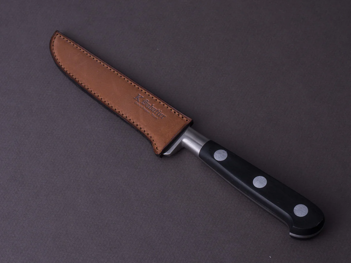 K Sabatier - Authentique 1834 Ltd - Stainless - Boning - 5" - Western Handle - Leather Sheath - Image 11