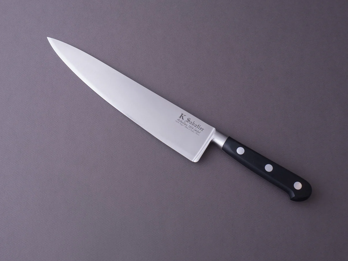K Sabatier - Authentique 1834 Ltd - Stainless - Chef - 10" - Western Handle - Leather Sheath