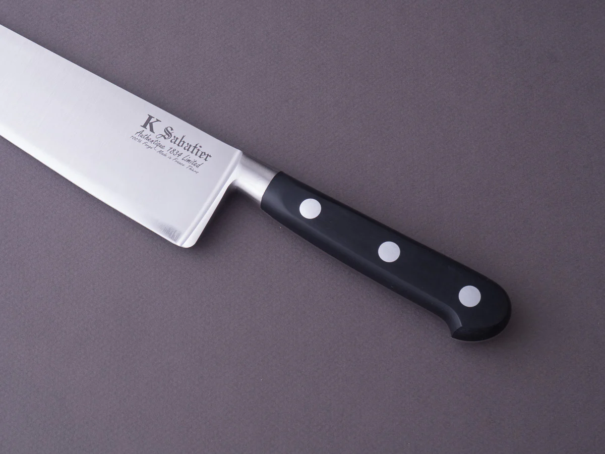 K Sabatier - Authentique 1834 Ltd - Stainless - Chef - 10" - Western Handle - Leather Sheath - Image 5