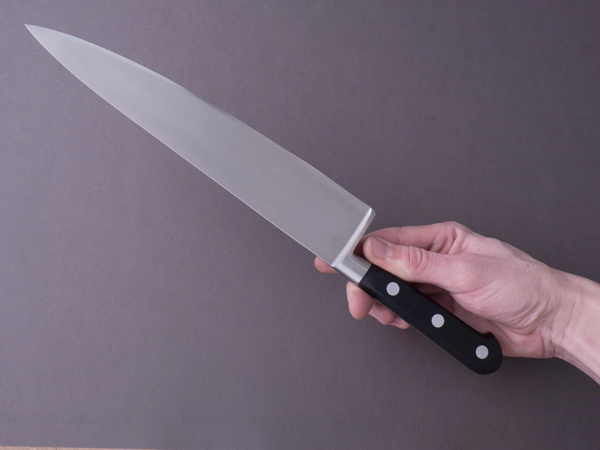 K Sabatier - Authentique 1834 Ltd - Stainless - Chef - 10" - Western Handle - Leather Sheath - Image 6