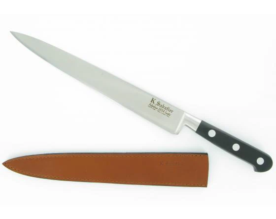 K Sabatier - Authentique 1834 Ltd - Stainless - Slicer - 10" - Western Handle - Leather Sheath - Image 3