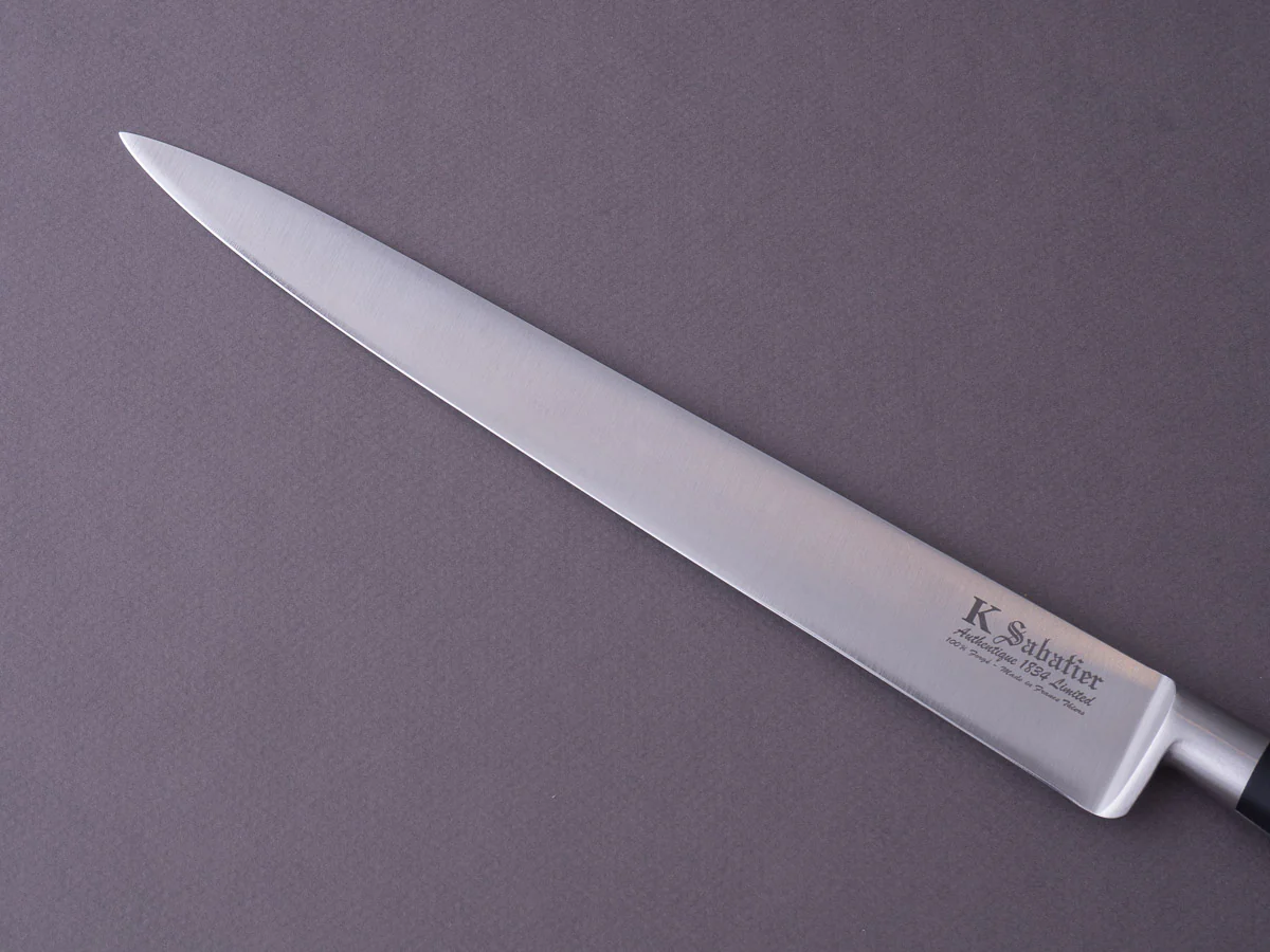 K Sabatier - Authentique 1834 Ltd - Stainless - Slicer - 10" - Western Handle - Leather Sheath - Image 4