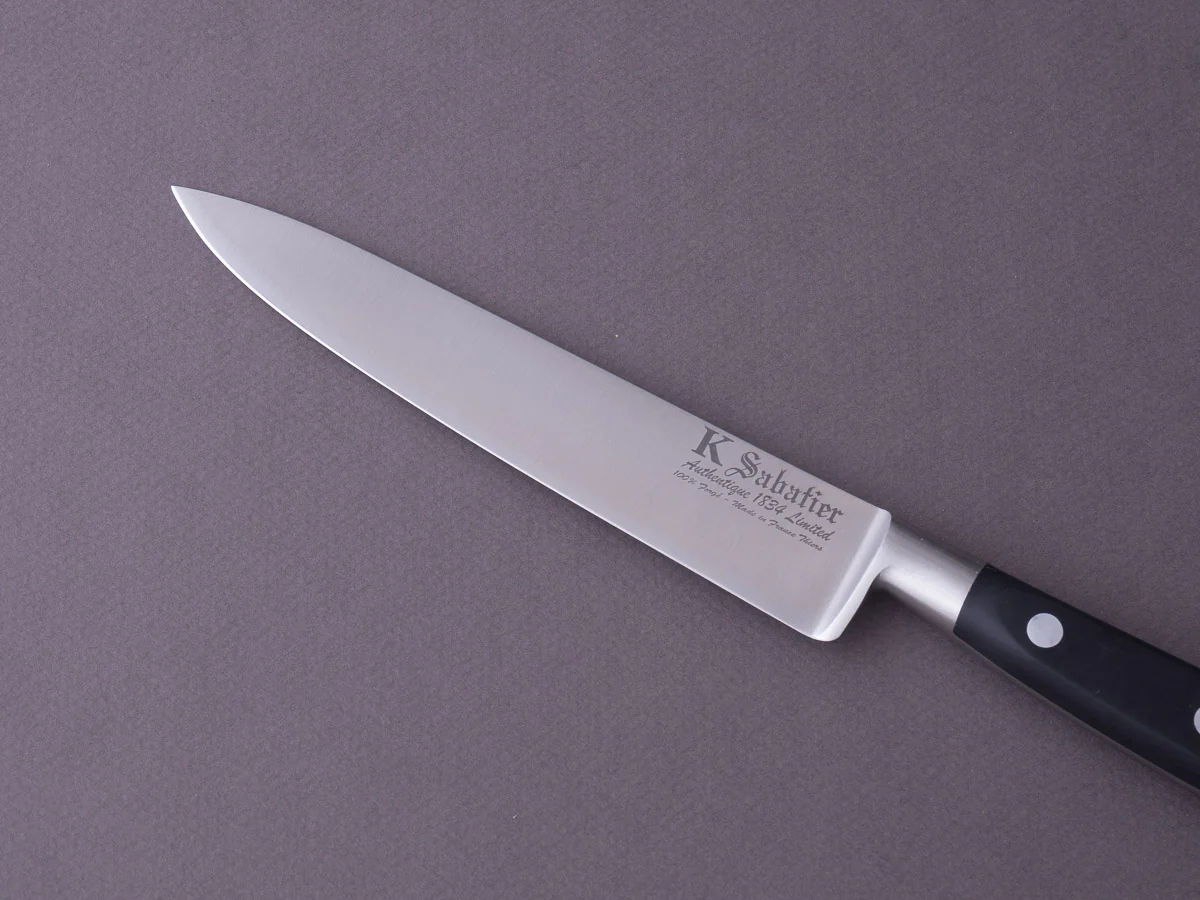 K Sabatier - Authentique 1834 Ltd - Stainless - Chef - 6" - Western Handle - Leather Sheath - Image 3