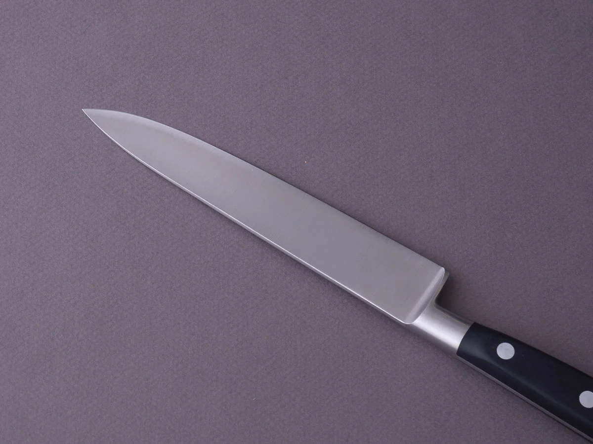 K Sabatier - Authentique 1834 Ltd - Stainless - Chef - 6" - Western Handle - Leather Sheath - Image 4
