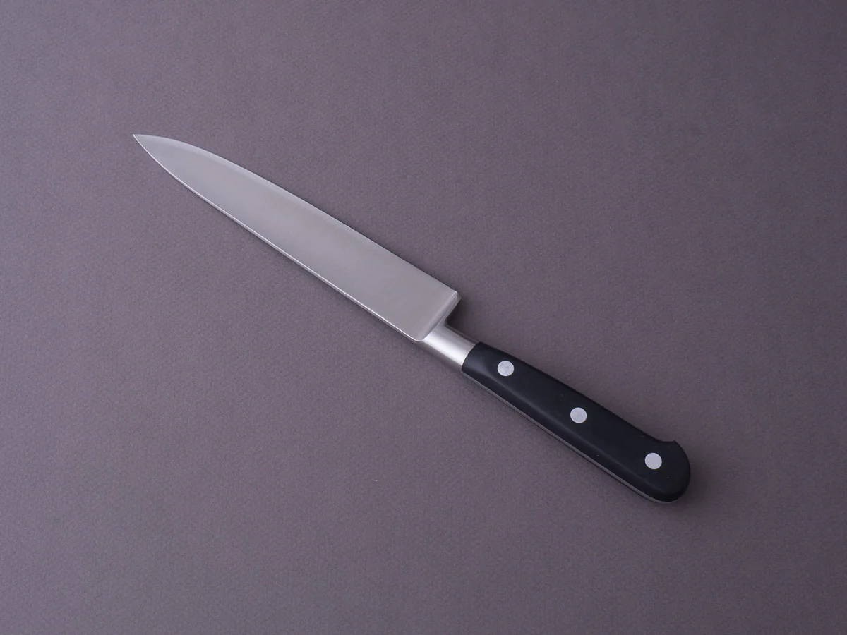 K Sabatier - Authentique 1834 Ltd - Stainless - Chef - 6" - Western Handle - Leather Sheath - Image 8