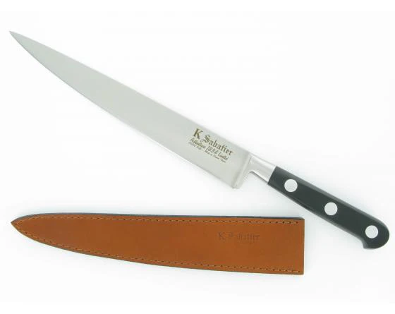 K Sabatier - Authentique 1834 Ltd - Stainless - 8" Fillet - Western Handle - Leather Sheath - Image 2