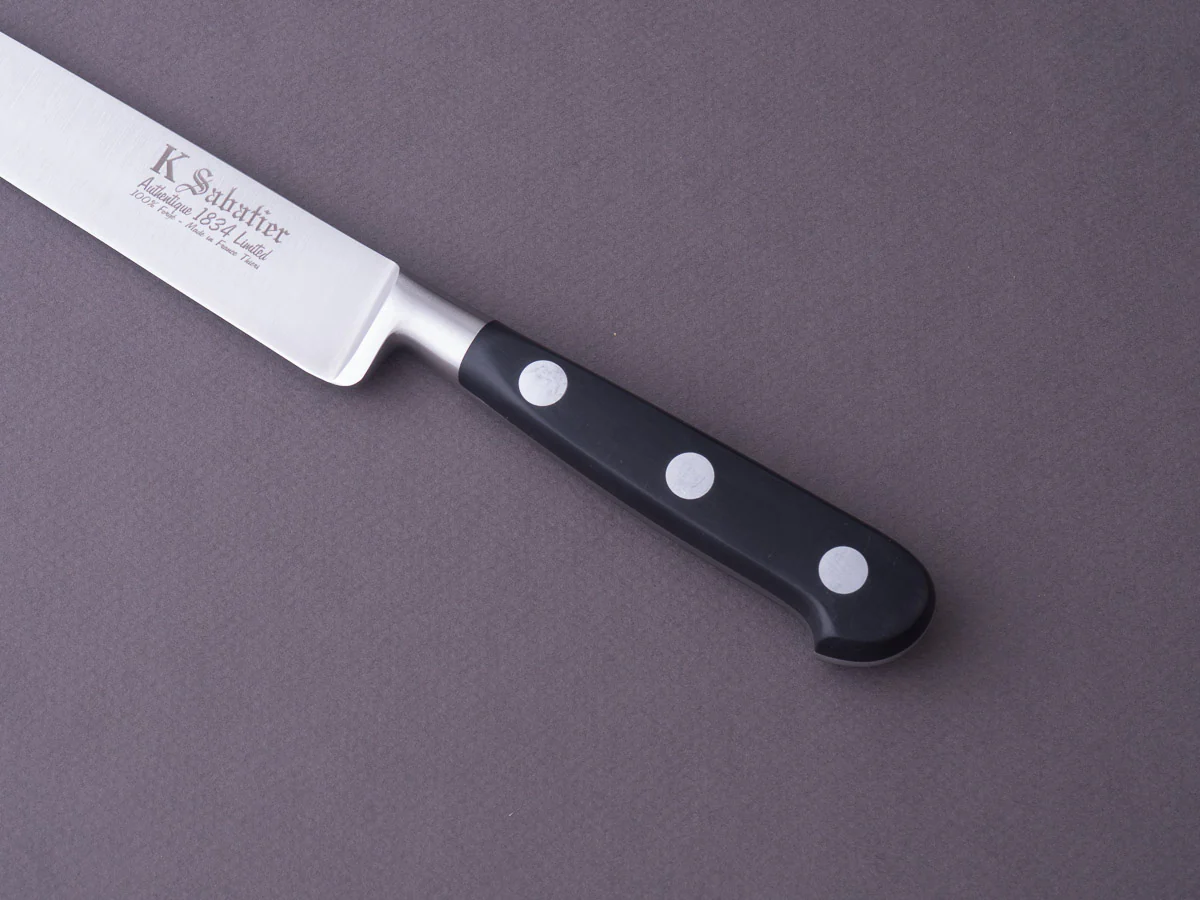 K Sabatier - Authentique 1834 Ltd - Stainless - 8" Fillet - Western Handle - Leather Sheath - Image 4