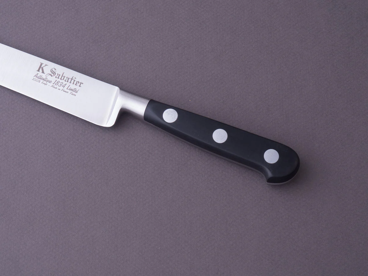 K Sabatier - Authentique 1834 Ltd - Stainless - 8" Fillet - Western Handle - Leather Sheath - Image 5