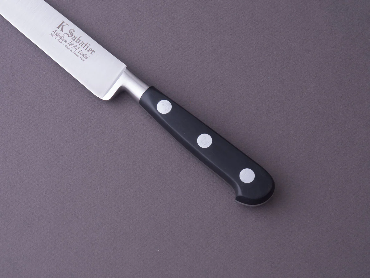 K Sabatier - Authentique 1834 Ltd - Stainless - 8" Fillet - Western Handle - Leather Sheath - Image 6
