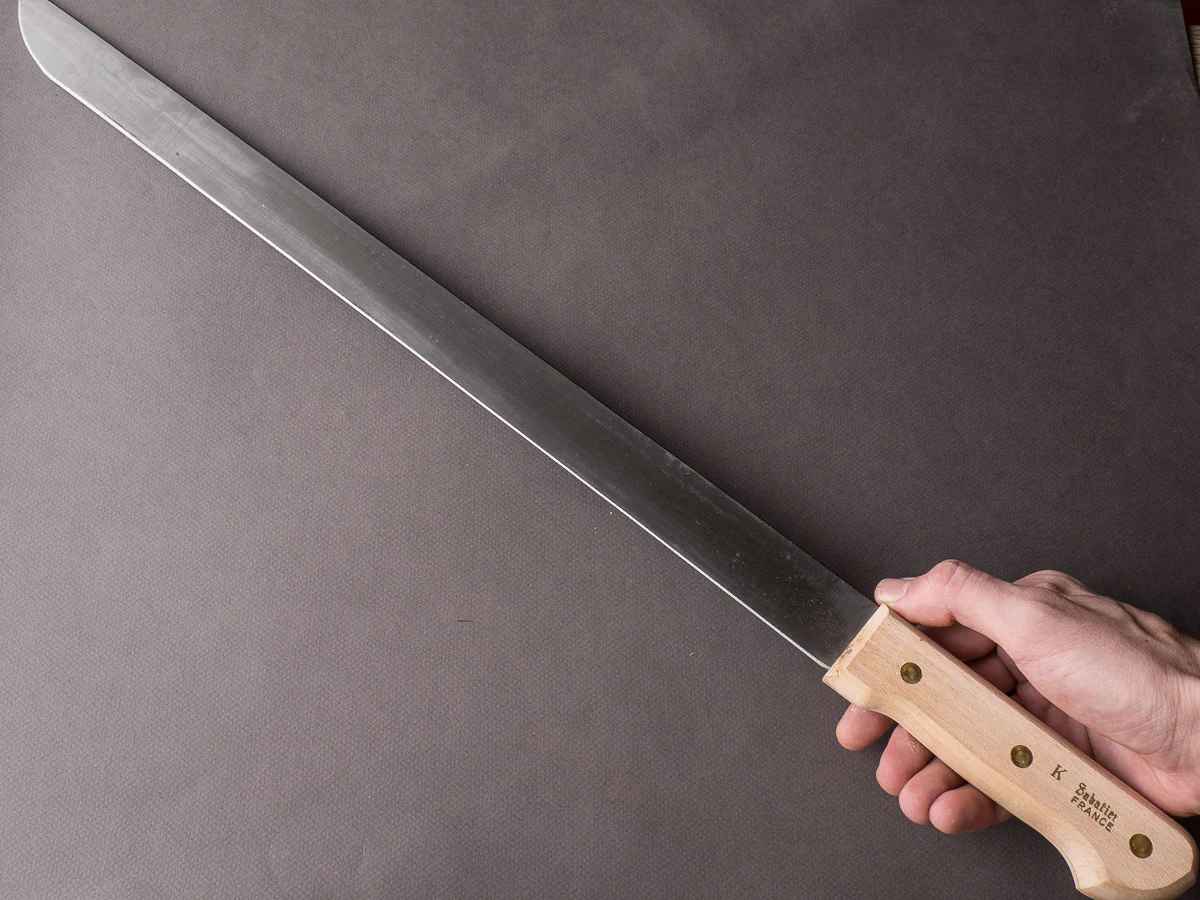 K Sabatier - 22" Saber/Machete - Carbon Steel - Wood Handle - Image 3