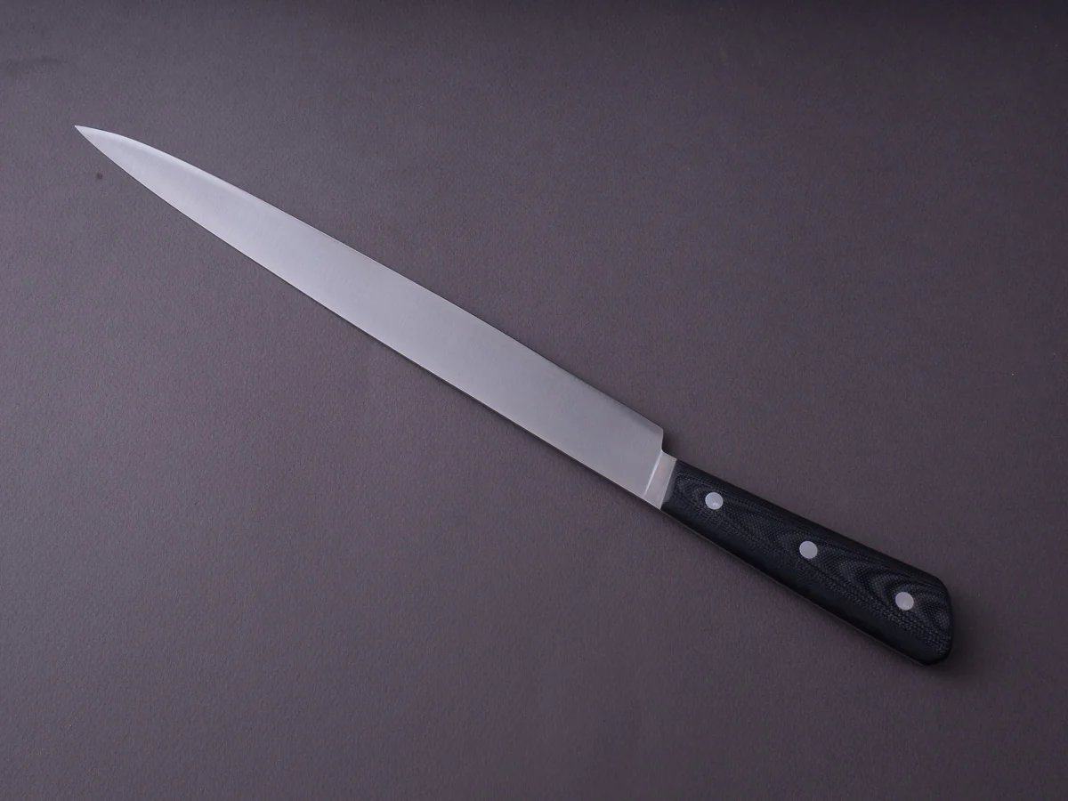 K Sabatier - 200 Range - 14C28N - 10" Slicer - G10 Handle - Leather Sleeve - Image 7