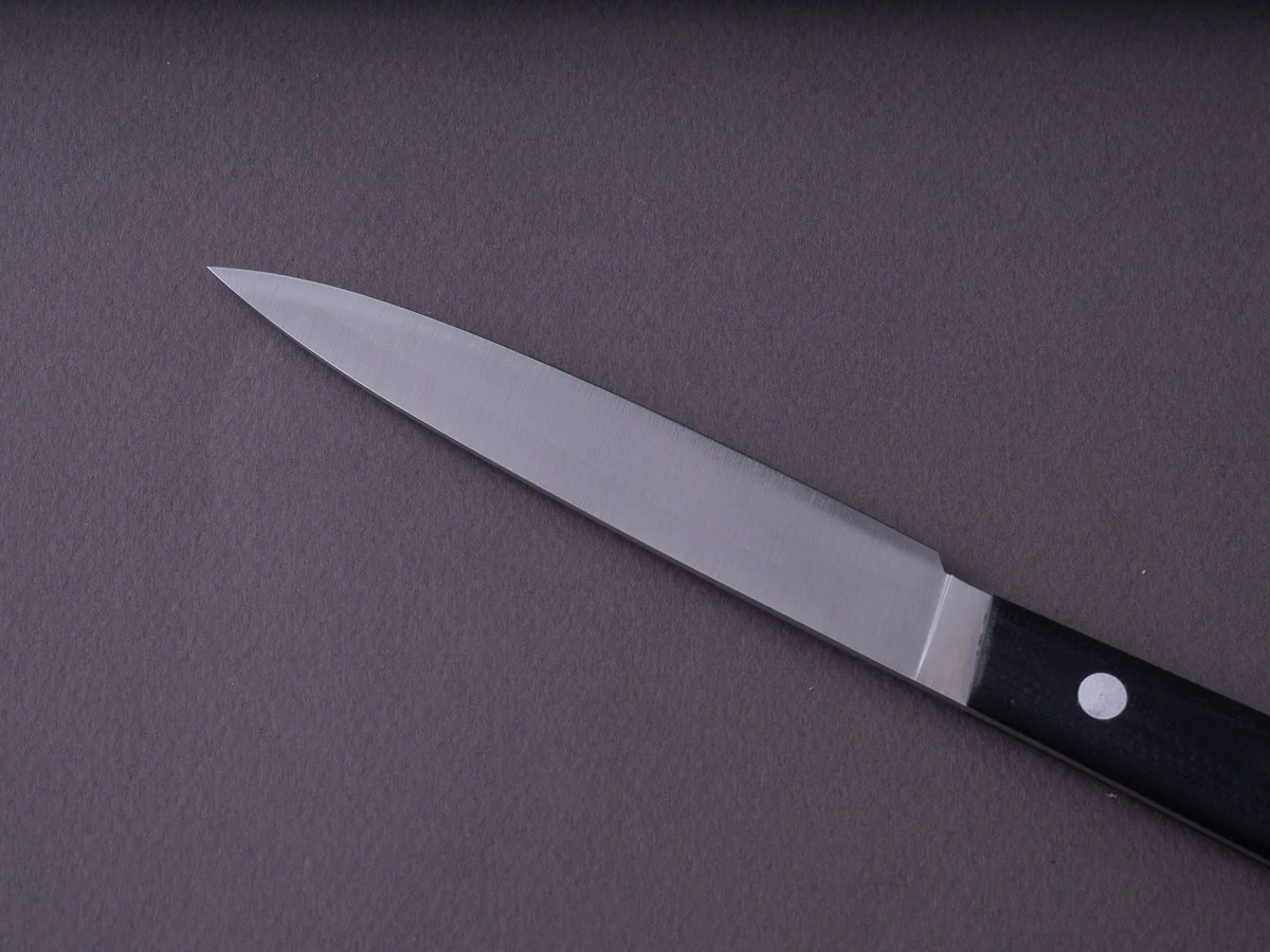 K Sabatier - 200 Range - 14C28N - 4" Paring- G10 Handle - Leather Sleeve - Image 5