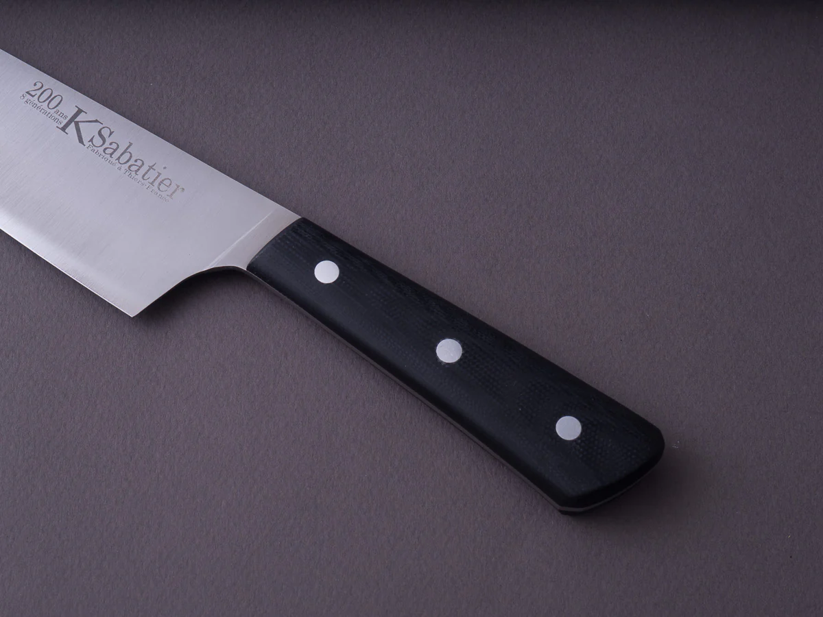K Sabatier - 200 Range - 14C28N - 7" Chef - G10 Handle - Leather Sleeve - Image 5