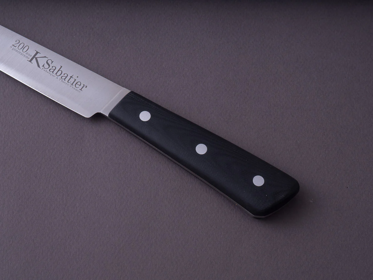 K Sabatier - 200 Range - 14C28N - 7" Slicer - G10 Handle - Leather Sleeve - Image 3