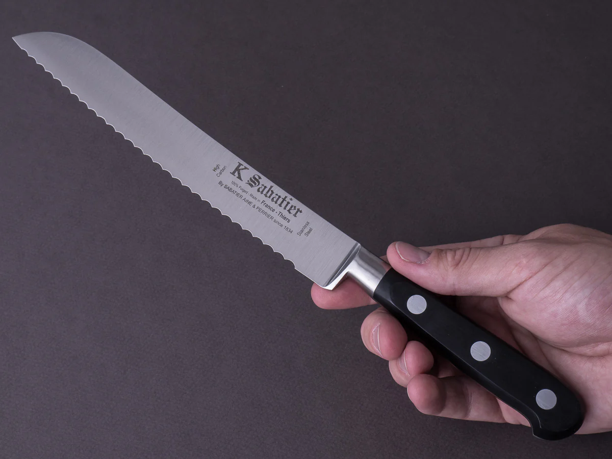K Sabatier - Authentique - Stainless - Bread Knife - 8" - Western Handle - Image 6