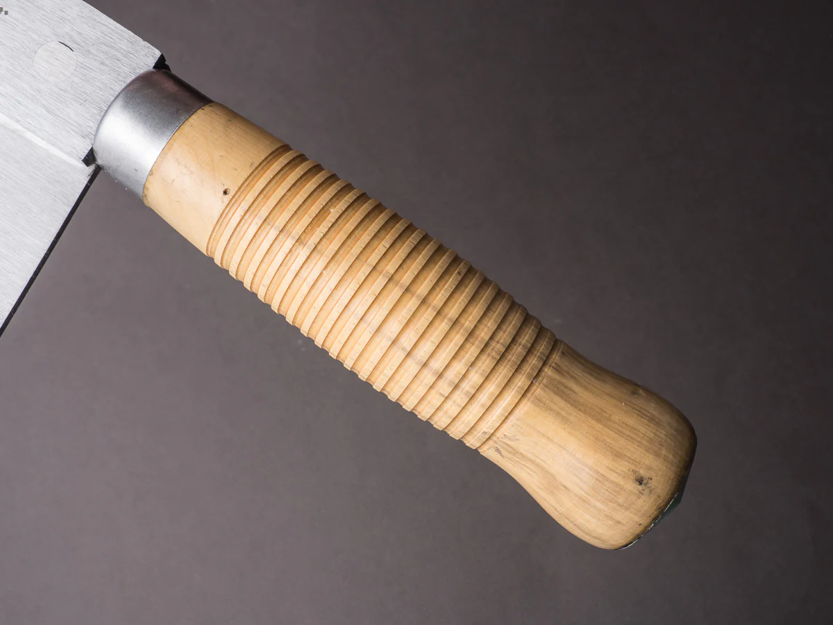 K Sabatier - Curved Leaf Cleaver - Carbon - 10" No. 22 - Boxwood Handle - Image 5