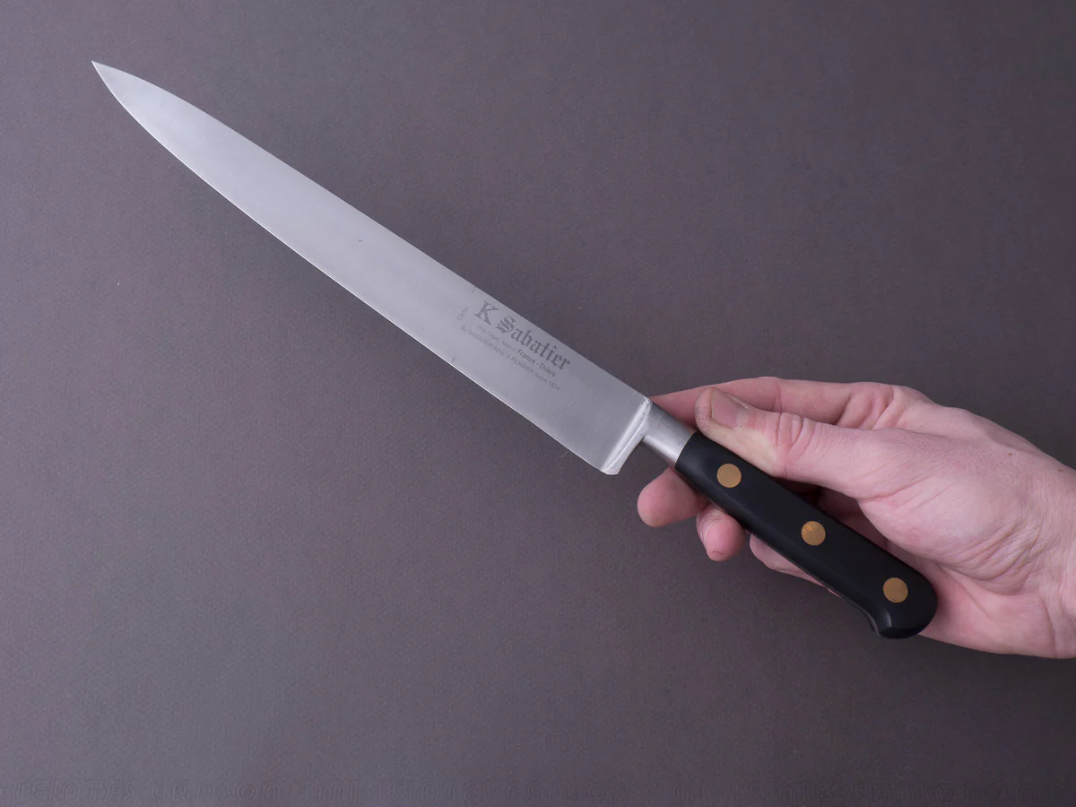 K Sabatier - Authentique - Carbon - Slicer - 10" -  Western Handle - Image 8