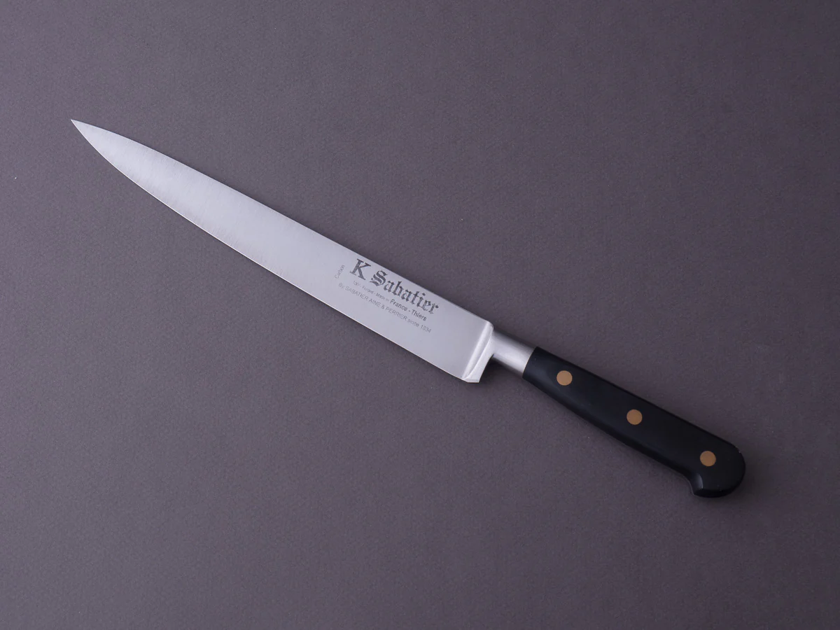 K Sabatier - Authentique - Carbon - Fillet - 8" - Western Handle