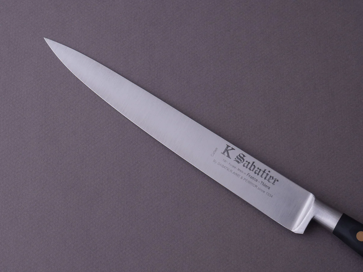 K Sabatier - Authentique - Carbon - Fillet - 8" - Western Handle - Image 4