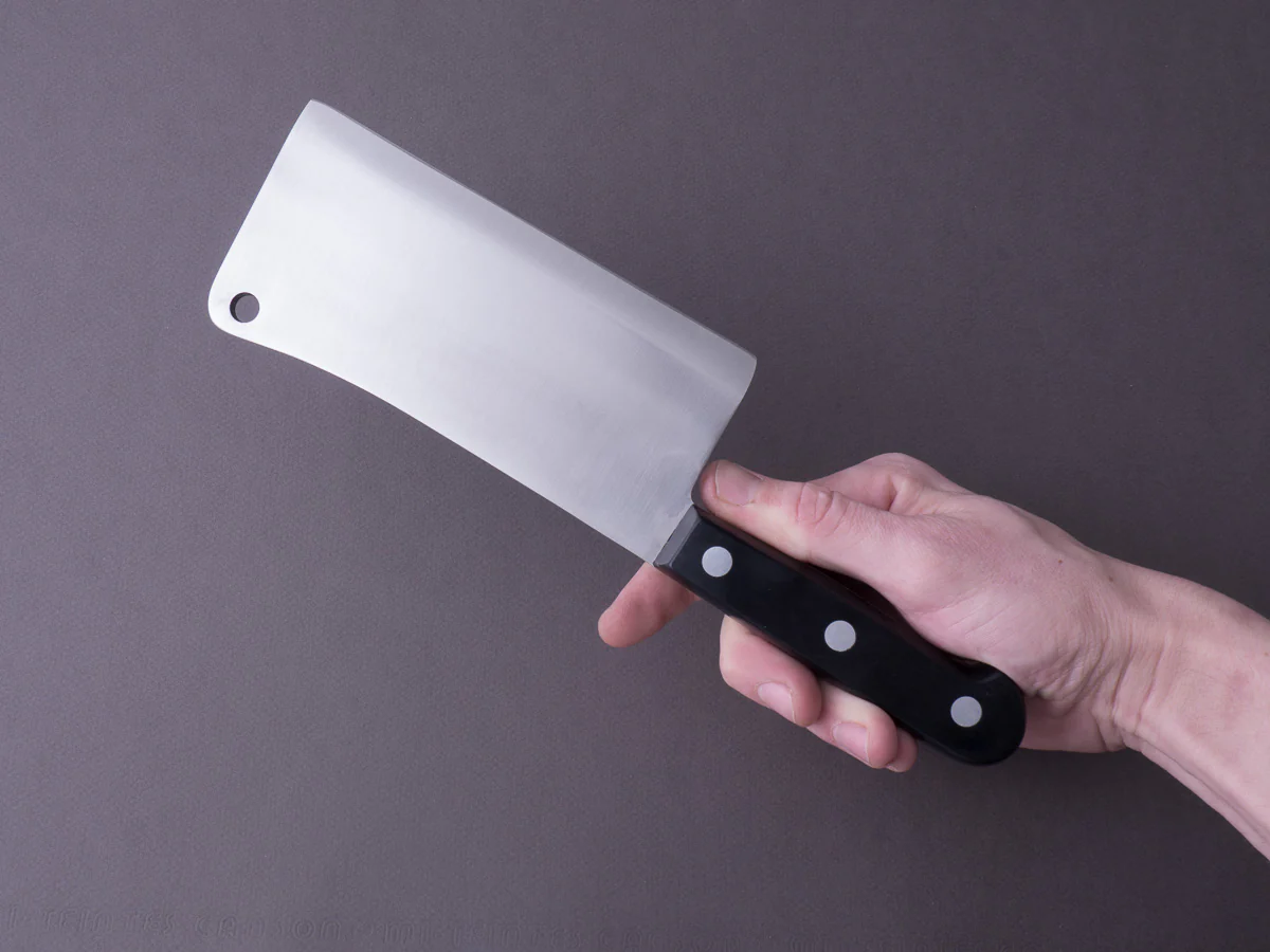 K Sabatier - Authentique - Stainless - Meat Cleaver - 6" - Western Handle - Image 7