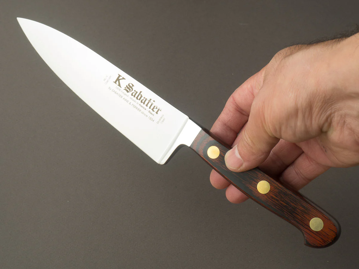 K Sabatier - Auvergne - Stainless - 6" Chef Knife - Western Handle - Image 5