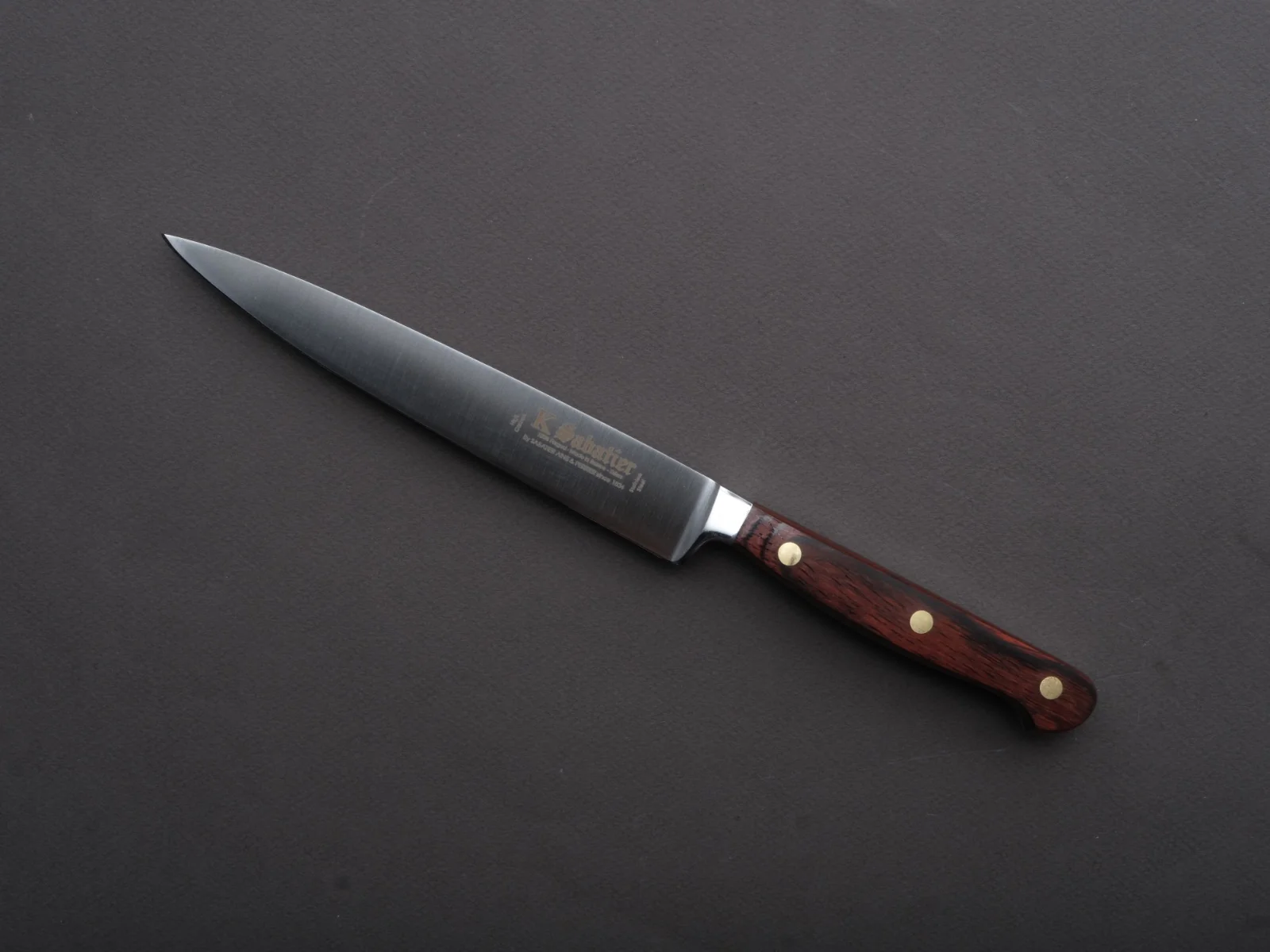 K Sabatier - Auvergne - Stainless - 6" Utility - Coral Wood Western