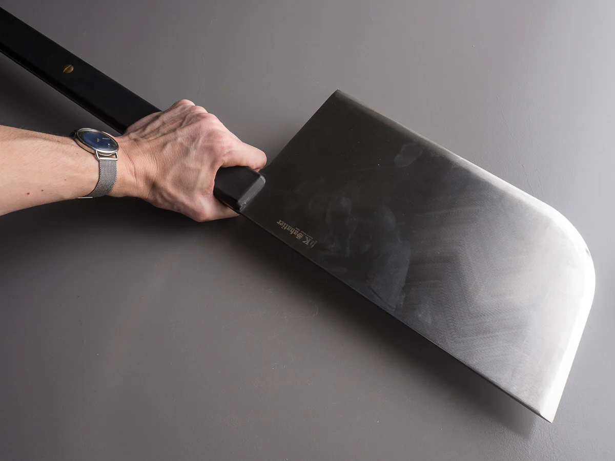 K Sabatier - Curved Leaf Cleaver - 2 Handed Lyonnais Style - 3250g - Nylon Handle - Image 8
