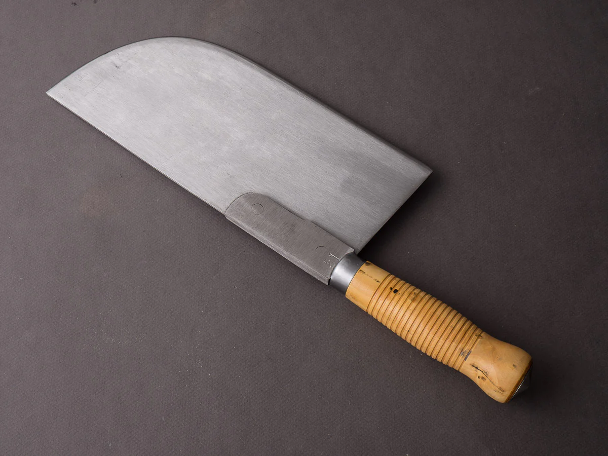 K Sabatier - Straight Leaf Cleaver - Carbon - 1050g - Boxwood Handle - Image 8