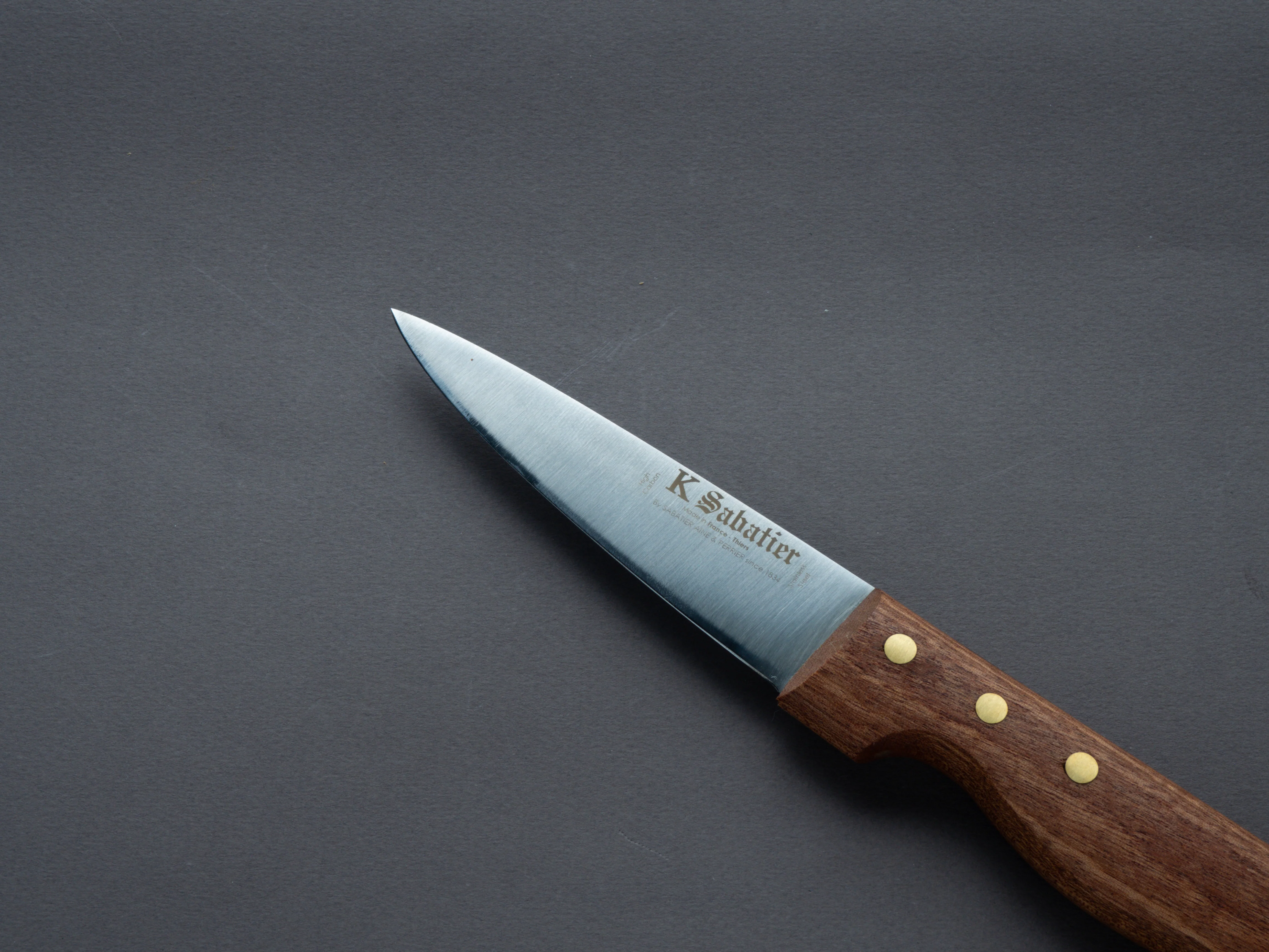 K Sabatier - Old Butcher - 4.5" Saigner Butcher - Rosewood Handle - Image 3