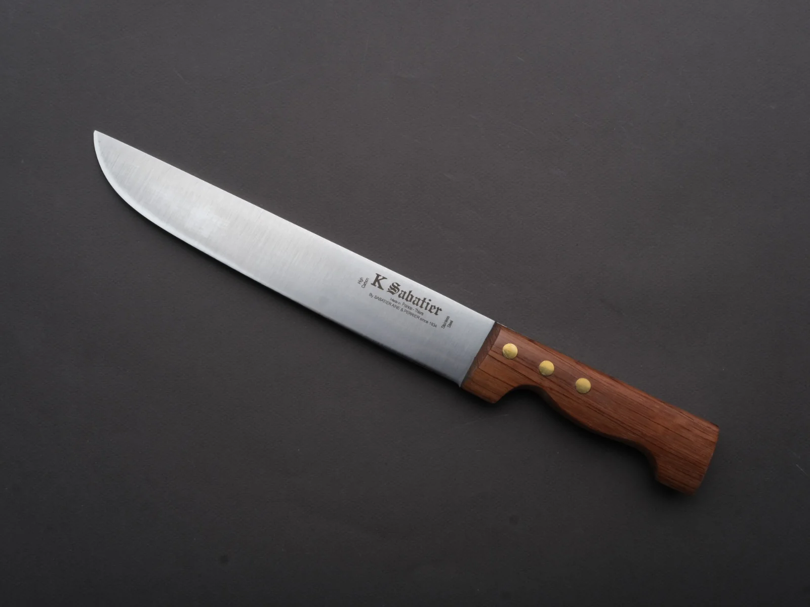 K Sabatier - Old Butcher - Stainless - Butcher - 9.5" - Rosewood Western