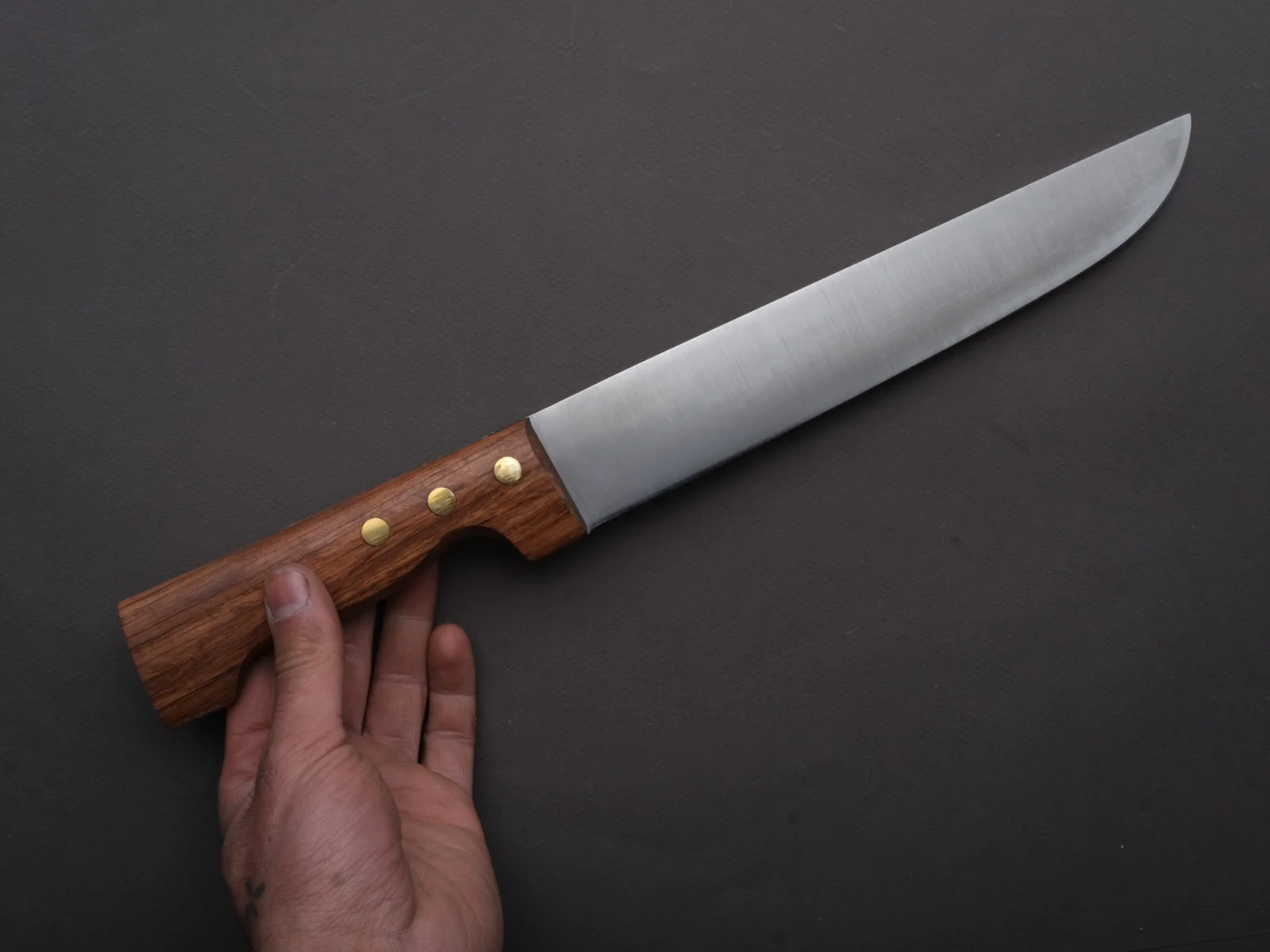 K Sabatier - Old Butcher - Stainless - Butcher - 9.5" - Rosewood Western - Image 2