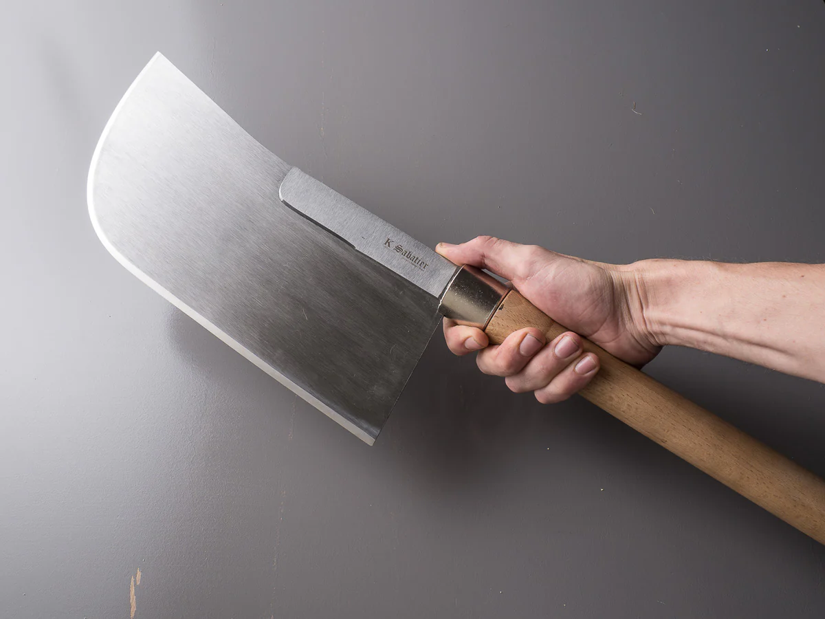 K Sabatier - Pig's Gargot - Carbon - 2 Handed - Boxwood Handle - Image 6