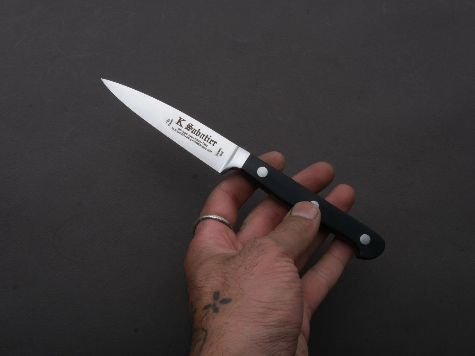 K Sabatier - Proxus - Stainless - Paring - 3.5" - Black POM Western - Image 3