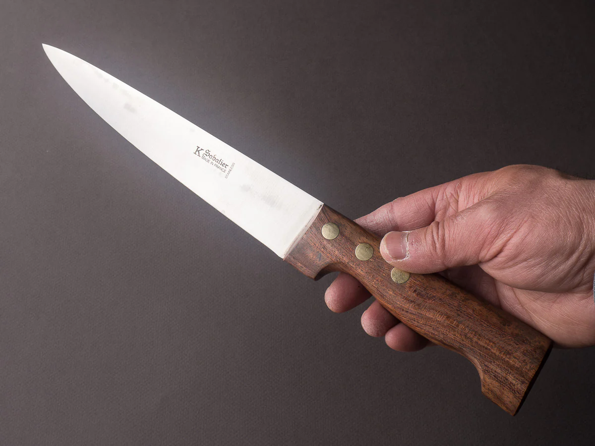 K Sabatier - Old Butcher - 8.5" Saigner Butcher - Rosewood Handle - Image 5
