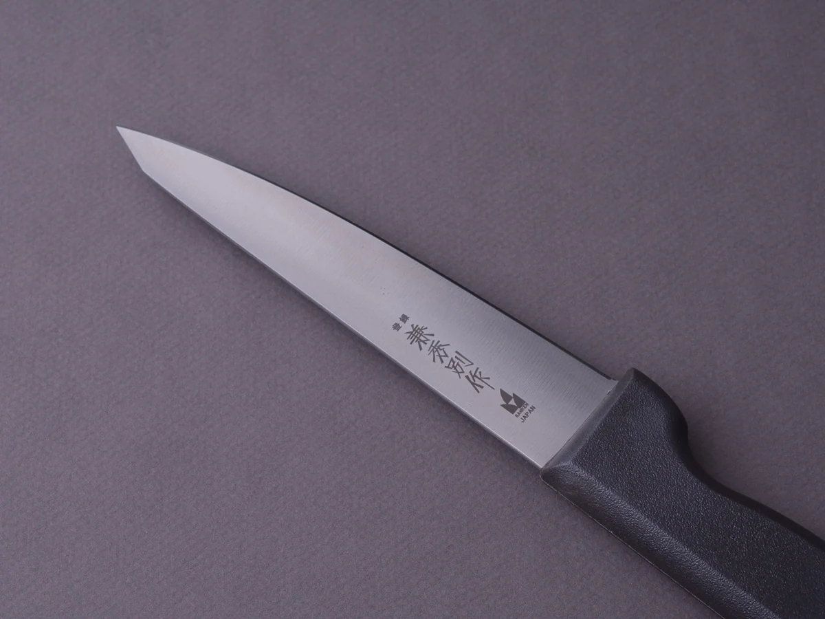 Kanehide - Bessaku - Semi-Stainless - 140mm Honesuki Maru - Elastomer Handle - Image 4