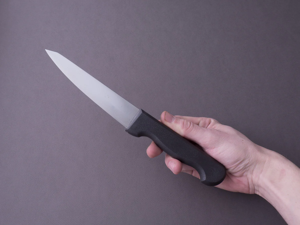 Kanehide - Bessaku - Semi-Stainless - 140mm Honesuki Maru - Elastomer Handle - Image 7