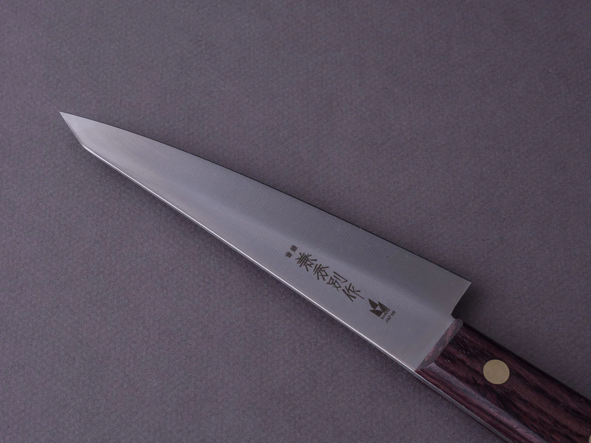 Kanehide - Bessaku - Semi-Stainless - 150mm - Honesuki Kaku - Western Handle - Image 4